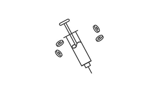 Line Art Syringe and Pills Animation for Medical Content