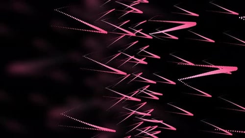 Abstract Neon Particle Curves Background 4K