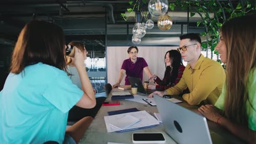 Diverse Team Having a Productive Meeting at Work
