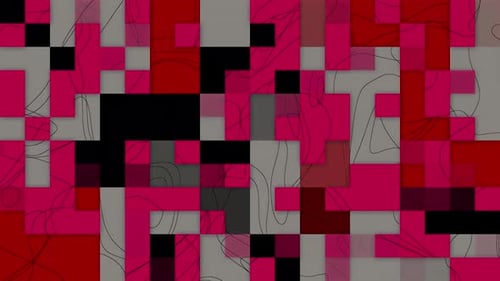 Dynamic Abstract Geometric Blocks Motion Background