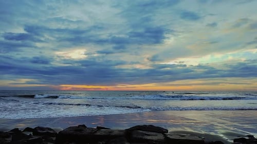 Sonnenuntergang am Strand