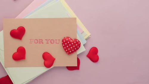 Sweet For You Card with Red Velvet Hearts