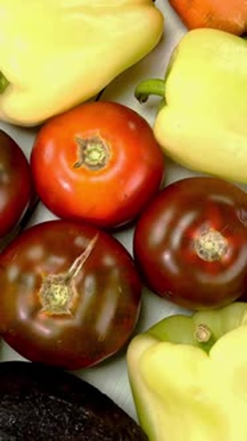Assortment of Homegrown Mediterranean Fresh Vegetables for Healthy Cooking