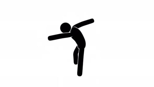 Animated Stick Figure Dancing for Energetic Concepts