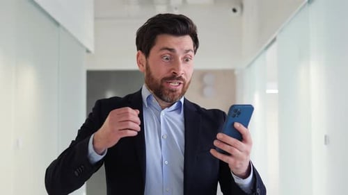 Man Just Received Some Good News Related to Finance or His Salary Big Contract