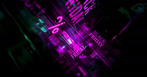 Black Friday sale symbol seamless loop