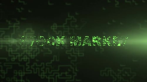 Stock Market - Digital Text Animation