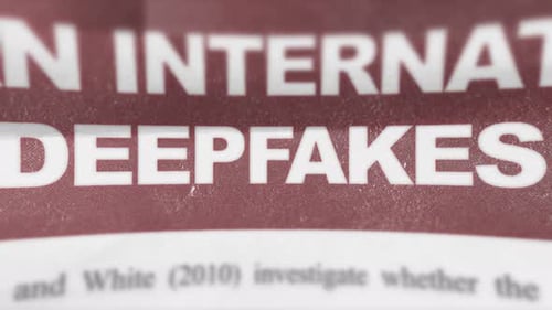 Deepfakes Text Reveal Kinetic Typography with News Headline Effects