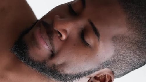 Close Up Portrait of a Young Adult Man's Face