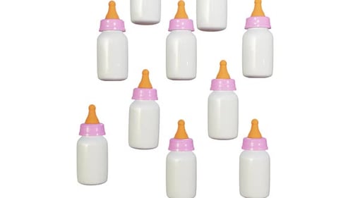 Animated 3D Baby Bottle Transition for Baby Showers