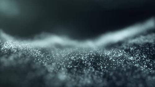 Abstract Flowing Particles Background Loop