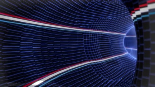 Glowing Lines tunnel texture