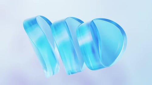 Abstract curve glass geometry background