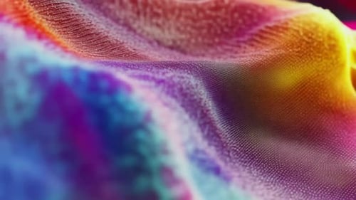 Vibrant Abstract 3D Motion Graphics Background with Flowing