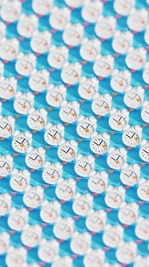 Alarm Clock Seamless Pattern 02 HD