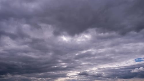 Flowing Storm Clouds Time Lapse