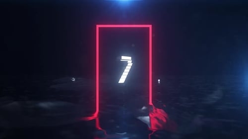 Dynamic Abstract Neon Light Reveal