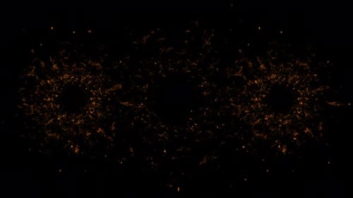 Dynamic Fire Explosion Reveal with Bursting Particles