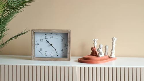 Simple Modern Clock on Table