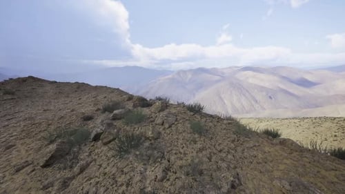 Mountain View Serenity Panoramic Highland Scene with Tranquil Atmosphere