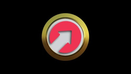 Up Left Arrow Icon Alpha