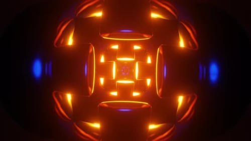 Vivid Kaleidoscopic Patterns in a Hypnotic VJ Loop