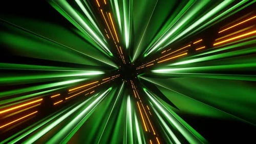 Green And Orange Dimension X Background Vj Loop In HD