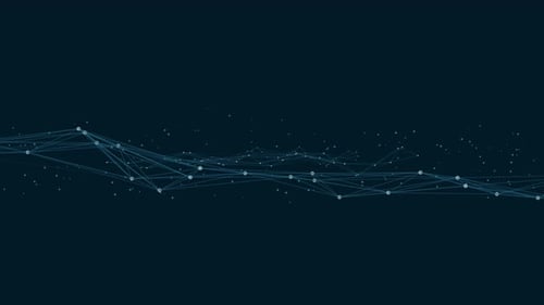 Animated Abstract Plexus Network Technology Background