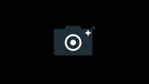 Ai Camera Icon. Artificial Intelligence Icon Concept Animation Video - Transparent