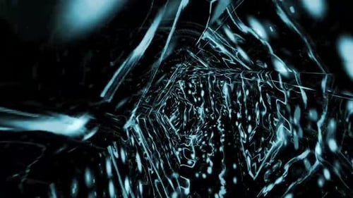 Abstract Electric Tunnel Digital Rendering
