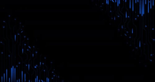 abstract digital background animation on green screen