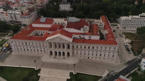 Sao Bento Palace, Lisbon, Portugal 4k