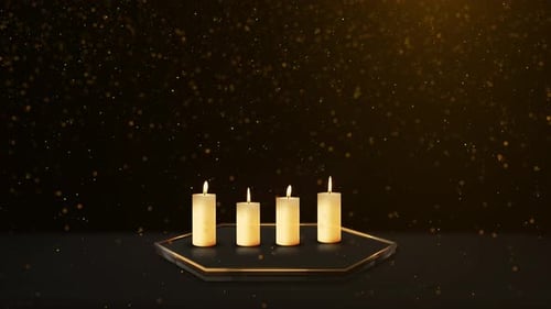 Brennende Kerzen Verschwommene Lichter Viele Weihnachtskerzen, die nachts brennen, abstrakter Kerzenhintergrund