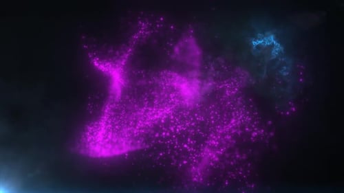 Dynamic Abstract Glowing Particle Energy Background