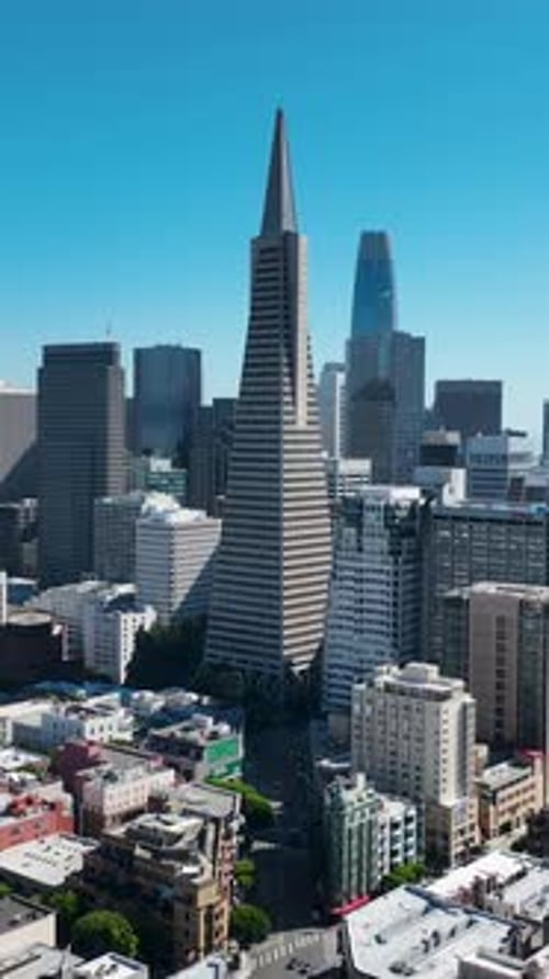 Skyline City at San Francisco in California United States.