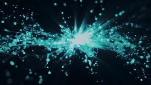 Abstract Glowing Particle Energy Flow