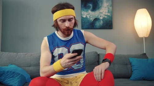 Retro Fitness Fun Embrace a Playful and Energetic Workout Vibe at the Gym Today