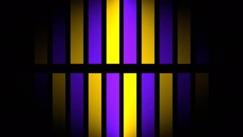 Movement Of Purple And Yellow Bright Stripes Background Vj Loop In 4K