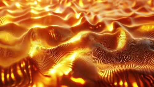 Golden Waves Looped Background
