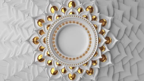 animação do design de mandala