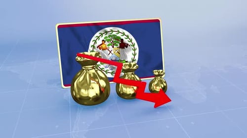 Belize Reserves Decline Economic Crisis Data Graph Infographic
