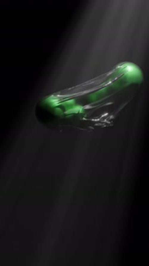 Geometric Shapes Floating 3d Animation