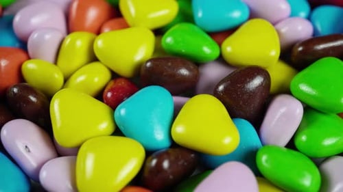 Close Up of Shiny Colorful Candy