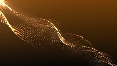 4k Bewegungshintergrund Orange Farbpartikel