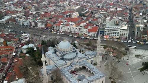 la mosquée Beyazit avec vue sur la mer de Marmara (vue agrandie)