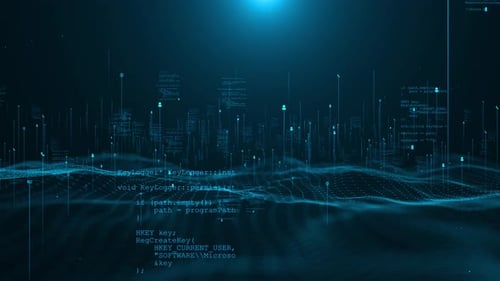 Digital Landscape Technology Speed Connect Background Cyber Nano Information Abstract Big Data