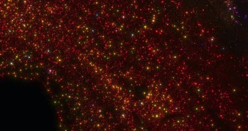 Glowing Stardust Swirls in Abstract Space Animation