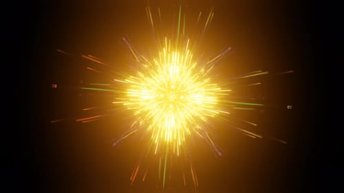 Pulsating Neon Colorful Background VJ Loop