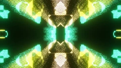 3D Motion Graphic Animation With Abstract Music Visualization