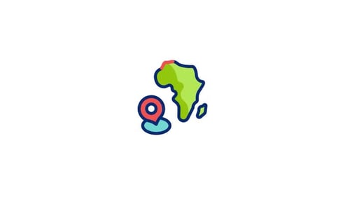 Animated Sketch Map and GPS Pin for Travel Content